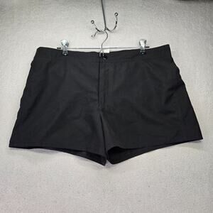 South Point Board Shorts Womens 12 Black Lined 3.5" Swim Beach Surf New NWT